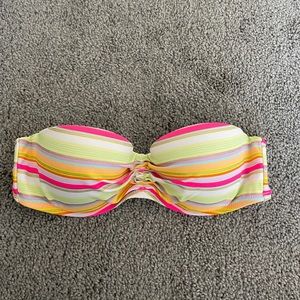 Victoria Secret Swim halter or tube Top in rainbow colors